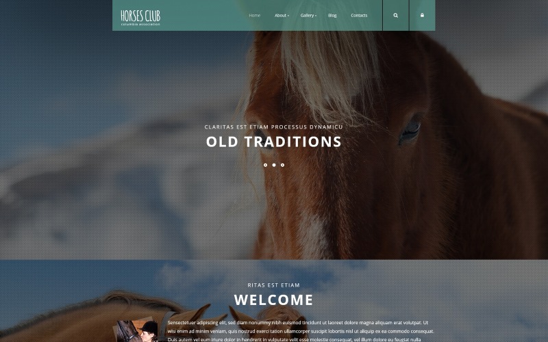 шаблон horses club joomla