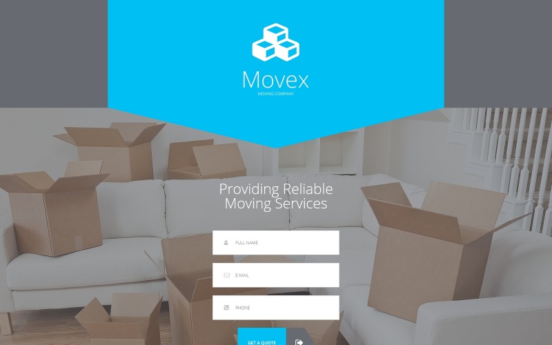 moving company modern html landing page template