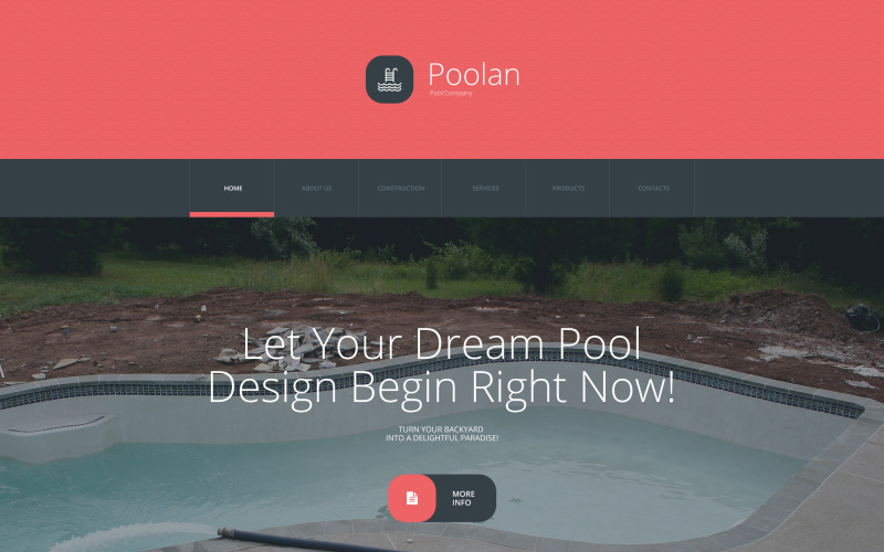 шаблон сайта poolan