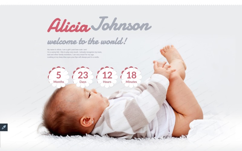 шаблон целевой страницы newborn