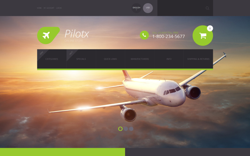 шаблон pilotx zencart
