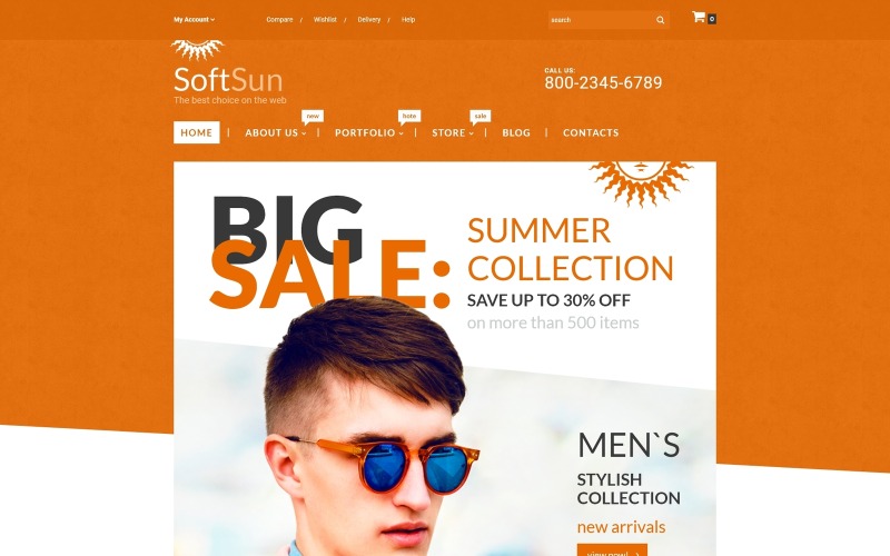 тема softsun woocommerce