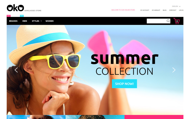 солнцезащитные очки магазин magento тема