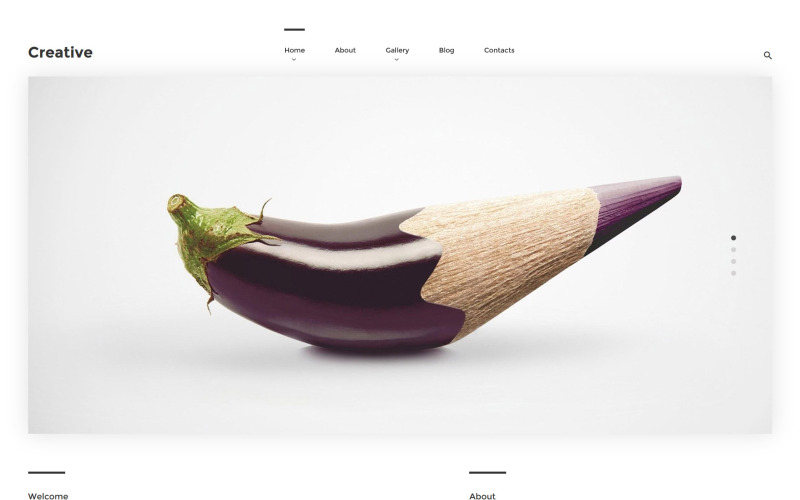 креативная тема wordpress