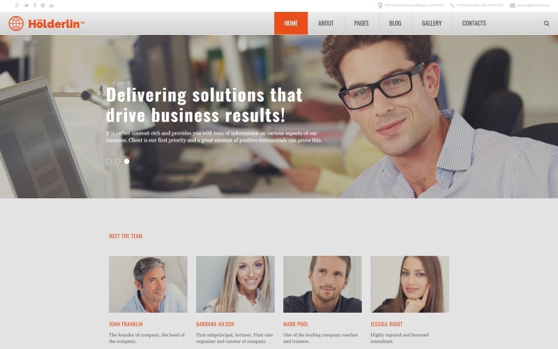 шаблон holderlin joomla