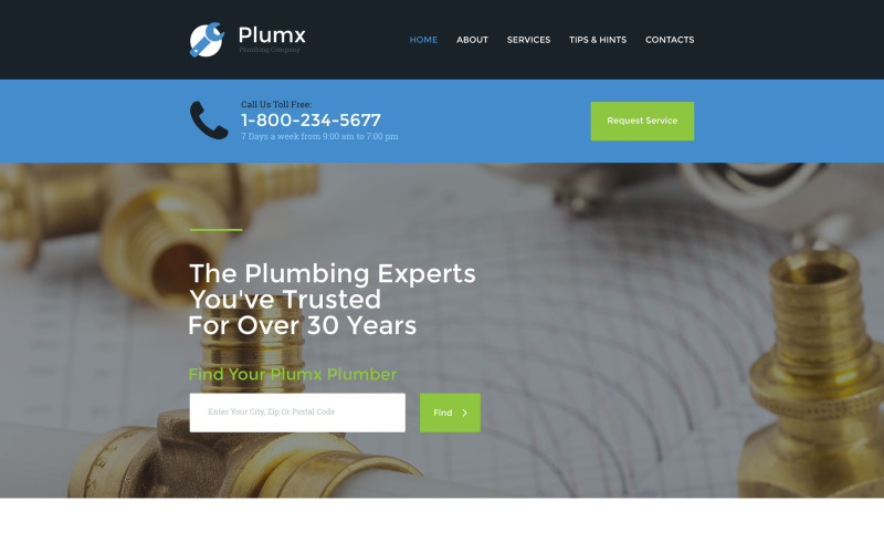 шаблон сайта plumx