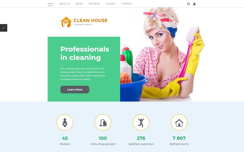клининговая компания joomla шаблон
