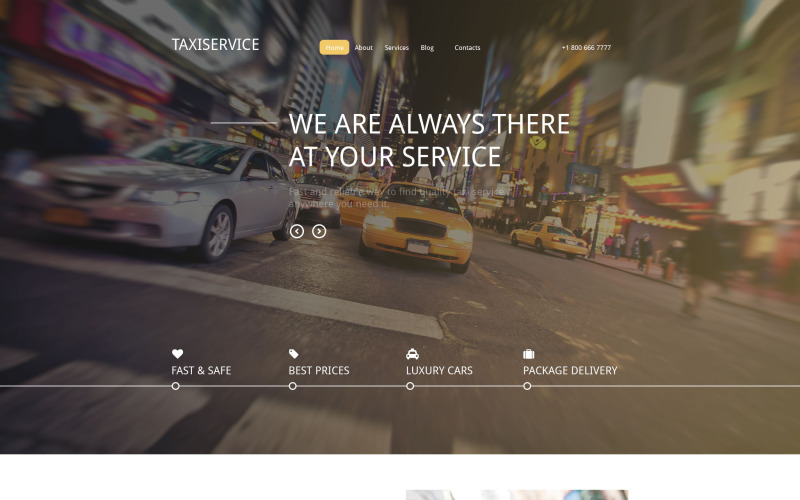 taxiservice drupal шаблон