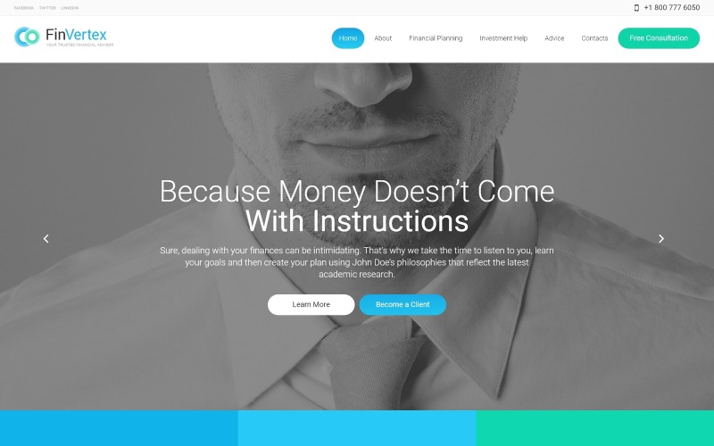 fin vertex wordpress тема