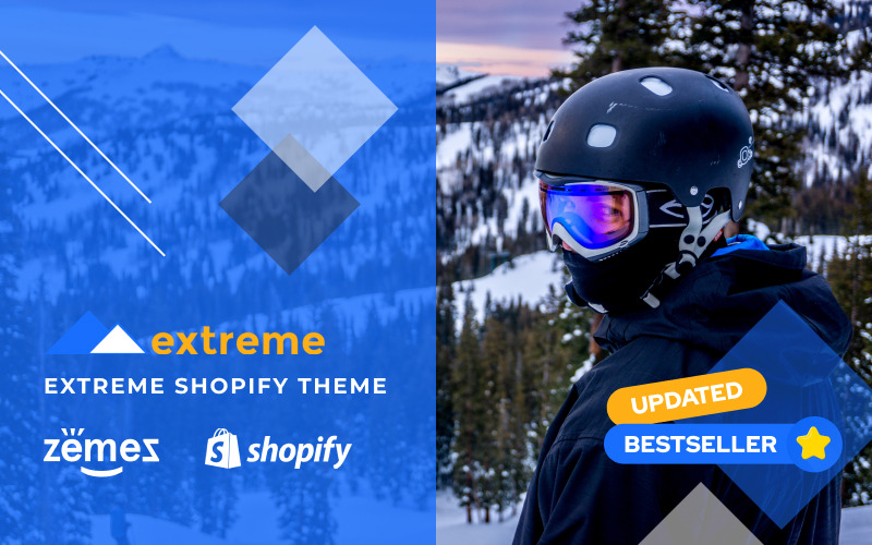 экстремальная тема shopify
