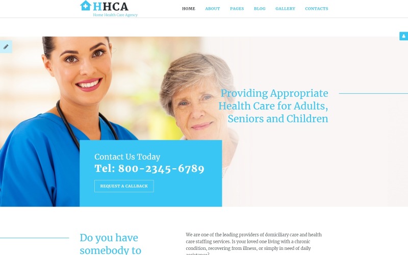 home health care agency joomla шаблон