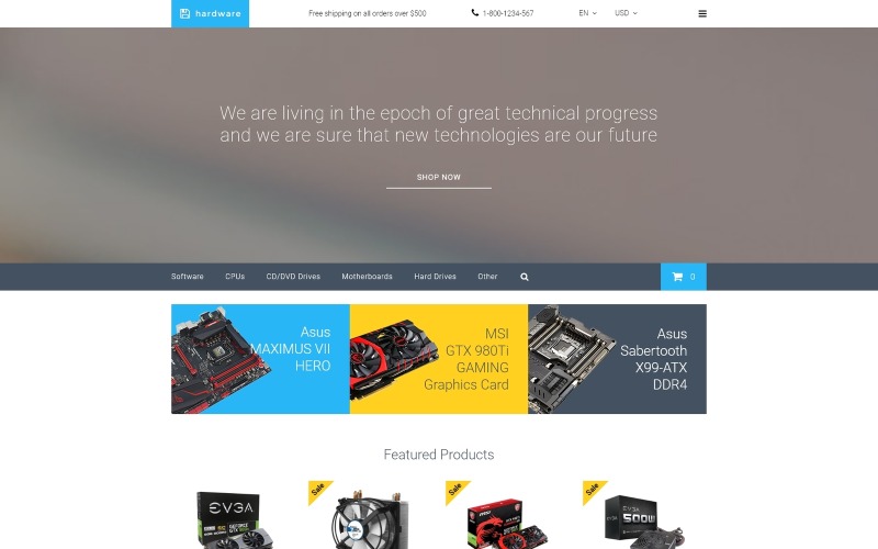 аппаратный шаблон opencart