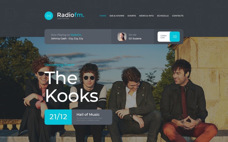 шаблон сайта radiofm