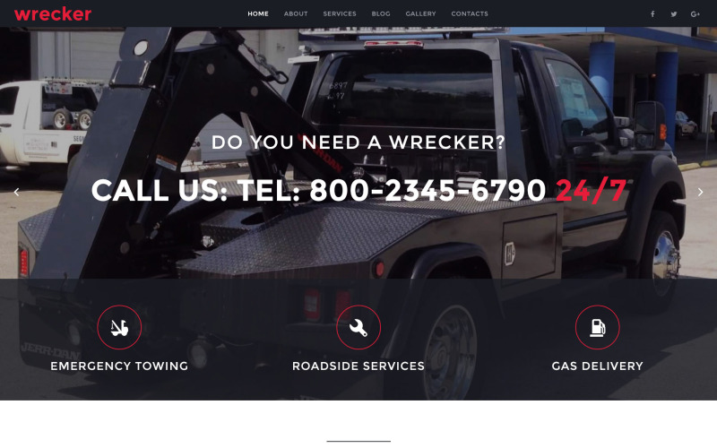 шаблон сайта auto towing &amp; roadside services