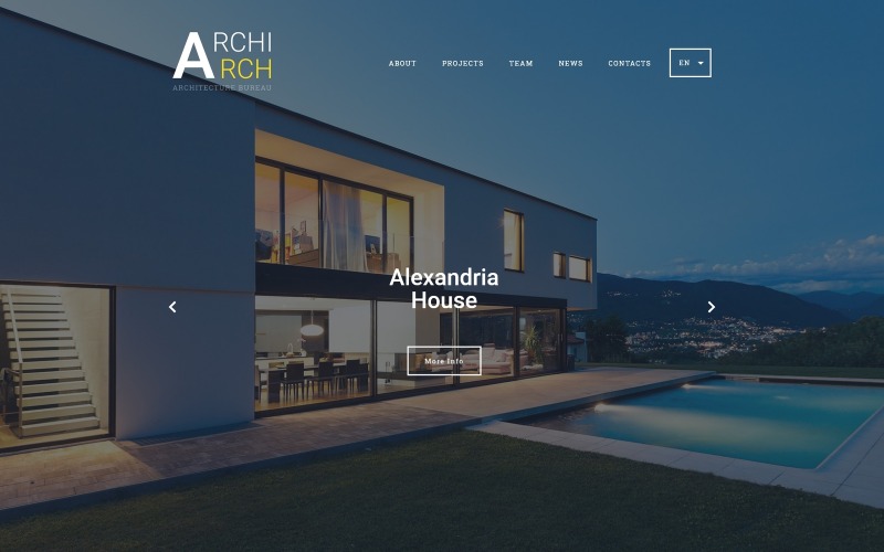 шаблон сайта archiarch