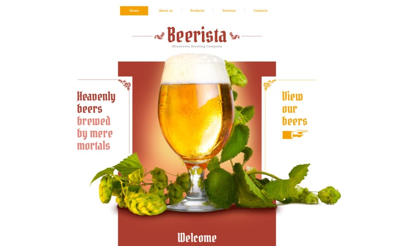 шаблон сайта beerista