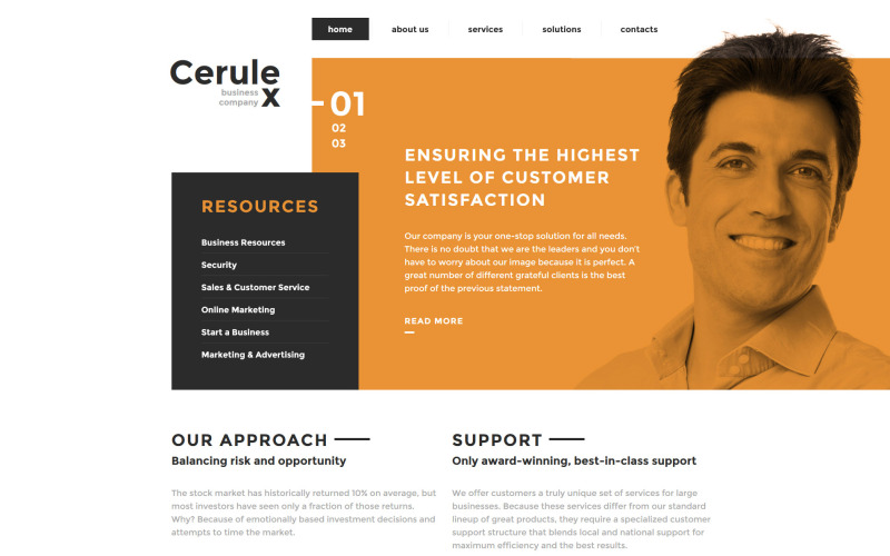 шаблон сайта cerulex