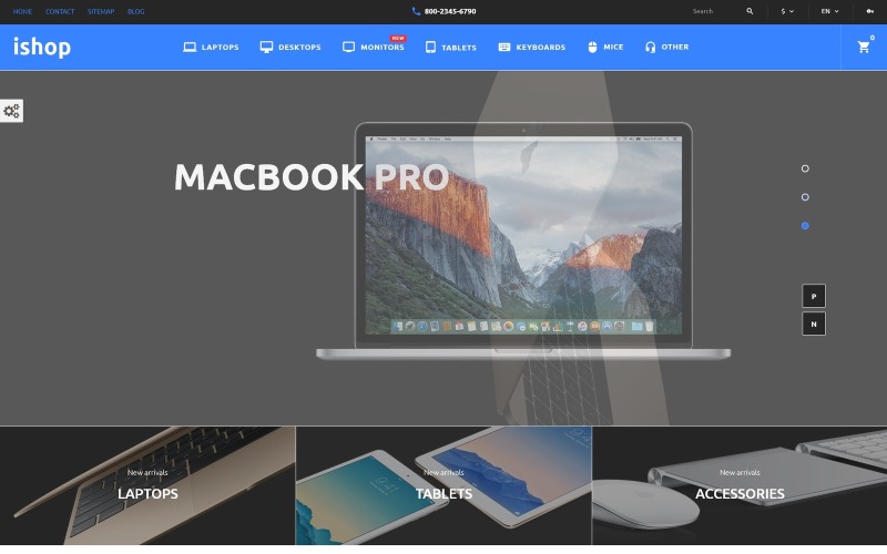 тема компьютерного магазина prestashop