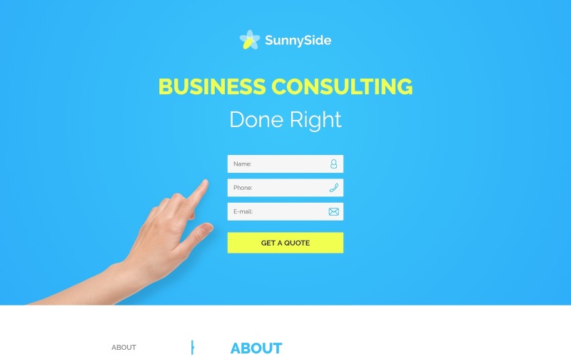 design studio minimal html landing page template