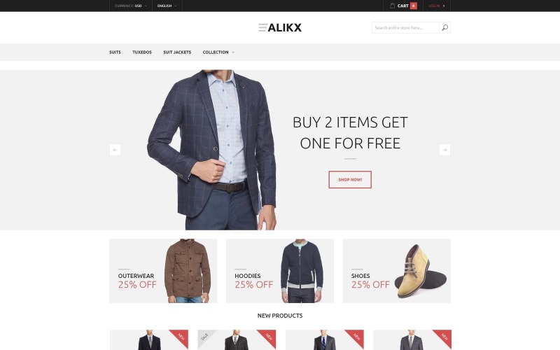 тема alikx magento