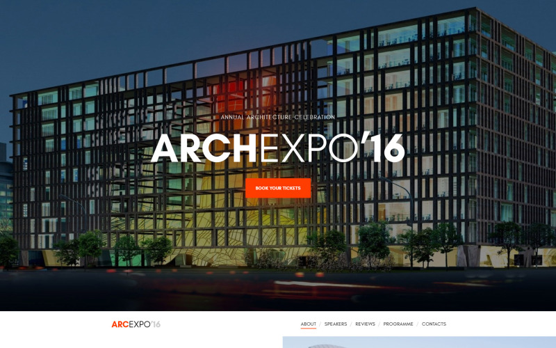 шаблон сайта arch expo