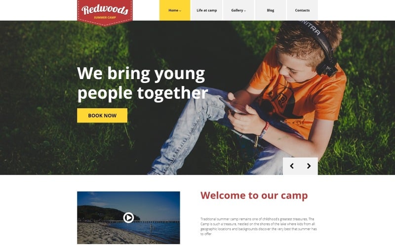 тема wordpress redwoods