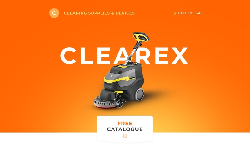 шаблон целевой страницы clearex