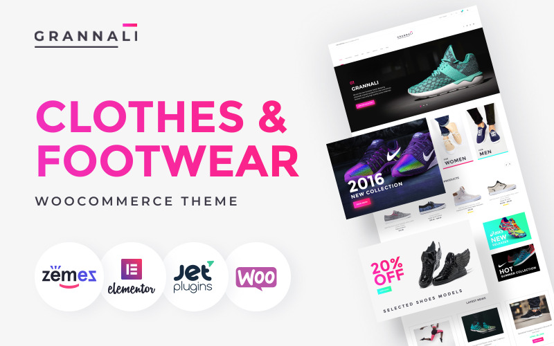 одежда и обувь тема woocommerce