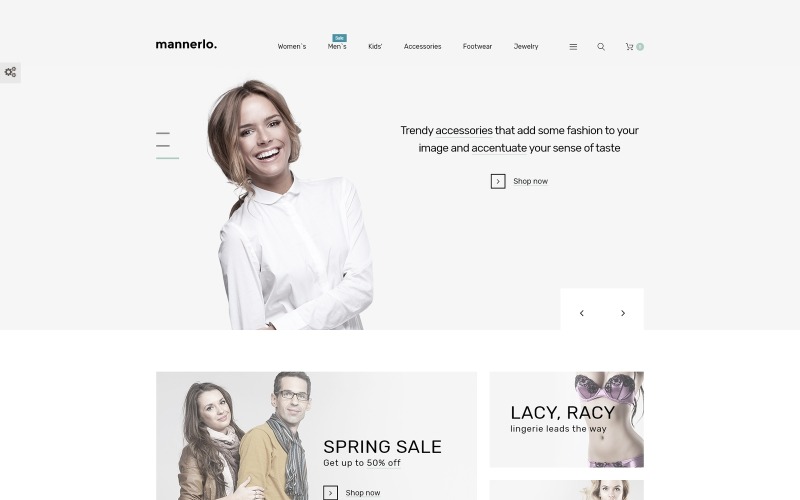 одежда отзывчивая тема prestashop