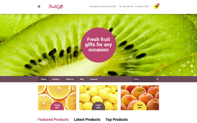 шаблон fruitgift virtuemart