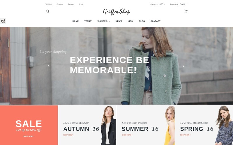 тема PrestaShop одежды