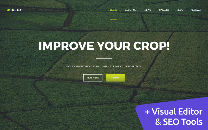 шаблон organic farm moto cms 3