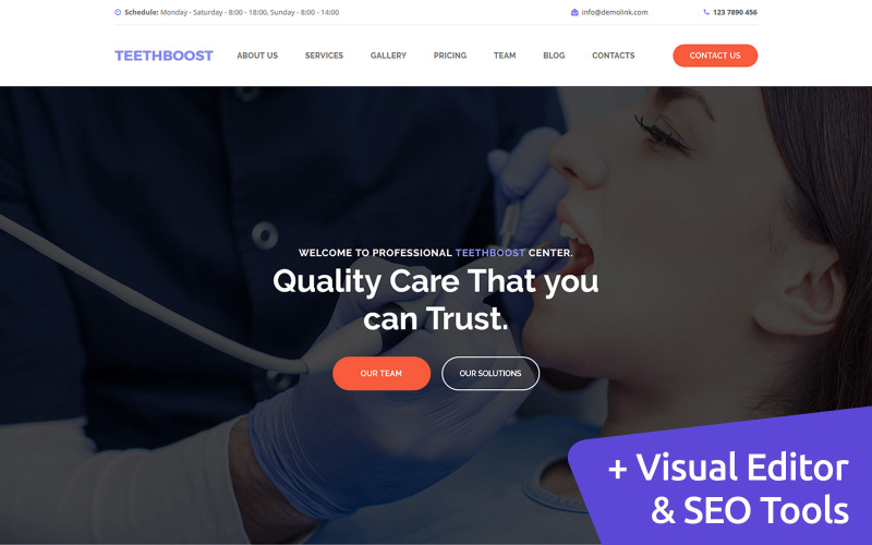 шаблон teethboost moto cms 3