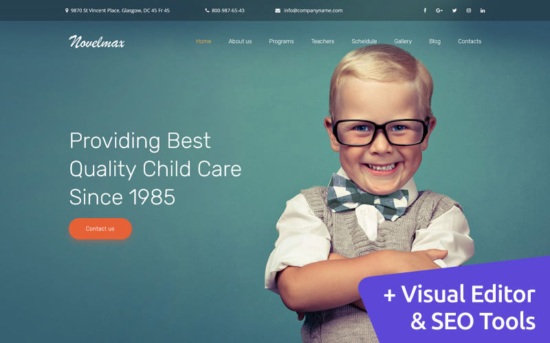 шаблон primary school premium moto cms 3