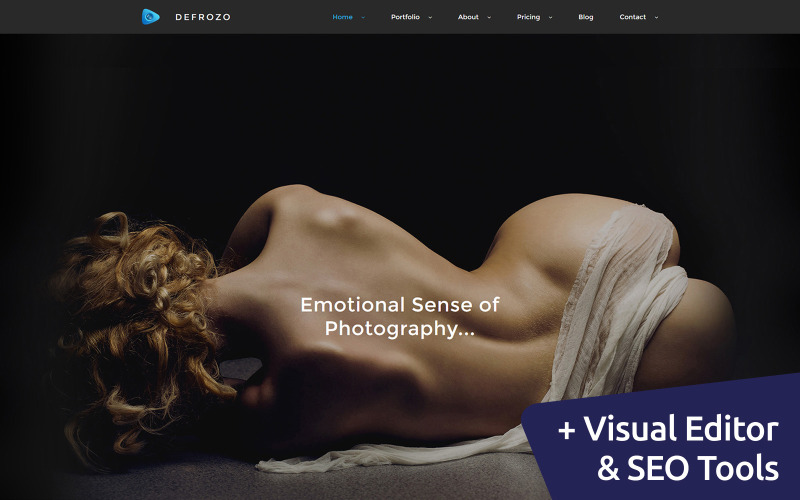 defrozo photographer portfolio moto cms 3 шаблон
