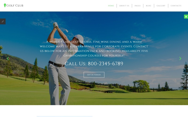 шаблон golf &amp; sport joomla