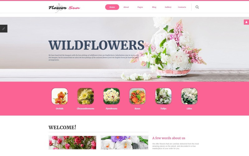 шаблон flower sun joomla