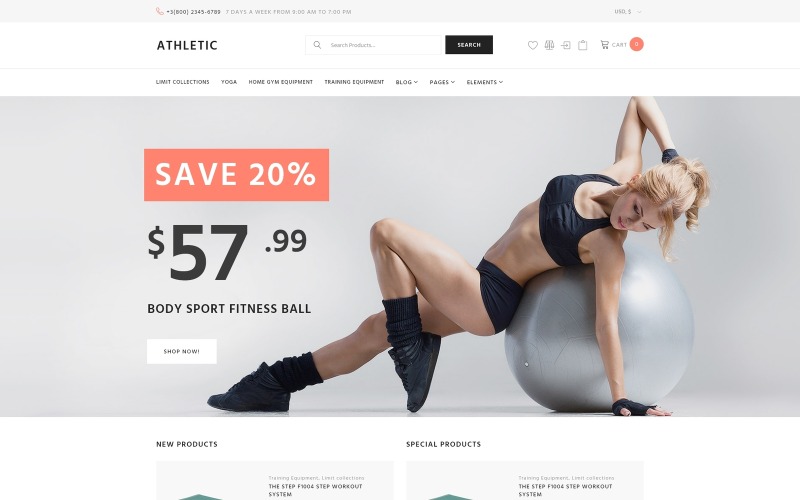 тема спортивного магазина woocommerce