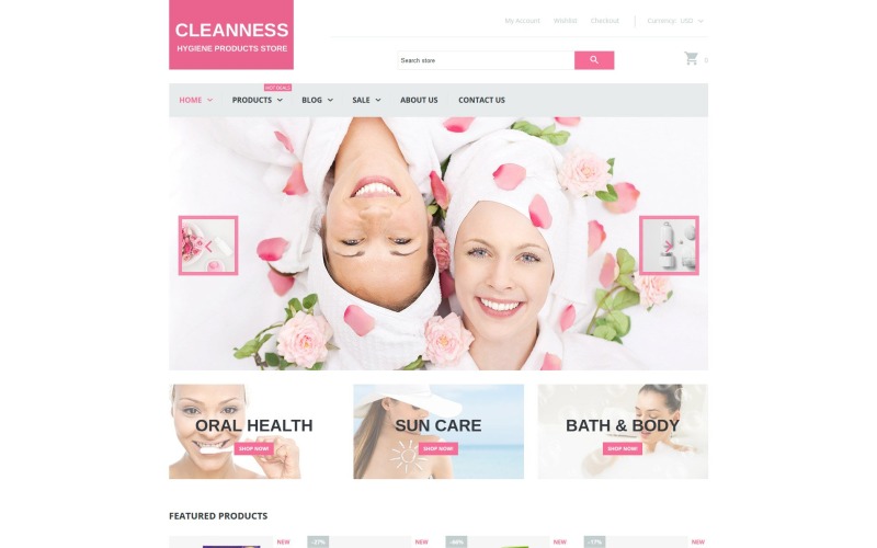 спа аксессуары отзывчивая тема shopify