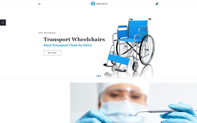 шаблон opencart магазина медицинского оборудования