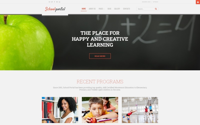 education многостраничный креативный шаблон joomla