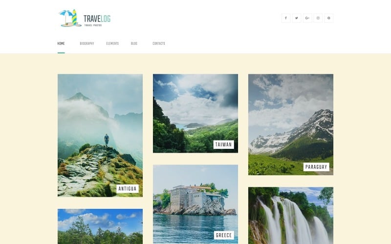 travel photo blog wordpress тема