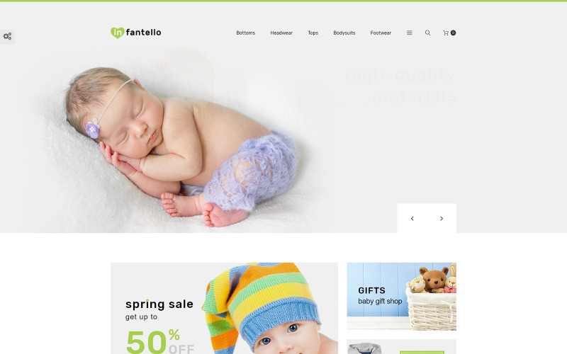 магазин детской одежды prestashop тема