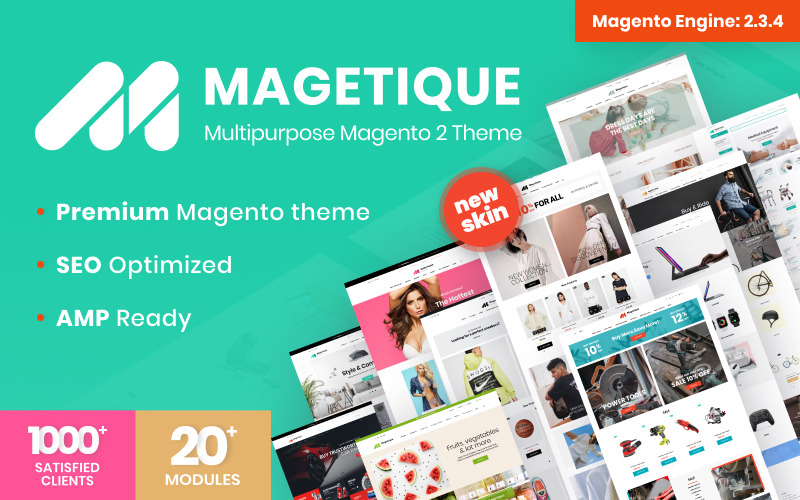 многоцелевая тема magento с поддержкой amp