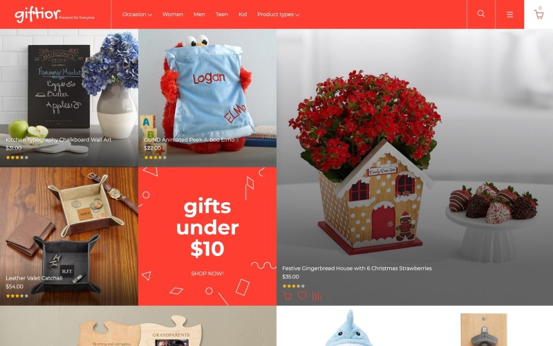 магазин подарков magento theme