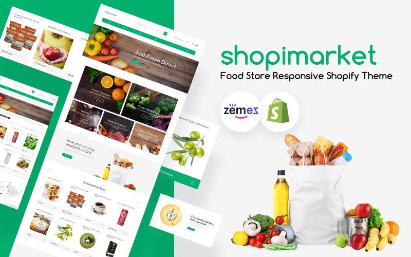 food store отзывчивая тема shopify