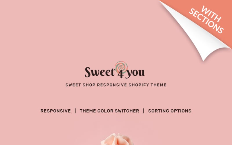 sweet shop отзывчивая тема shopify