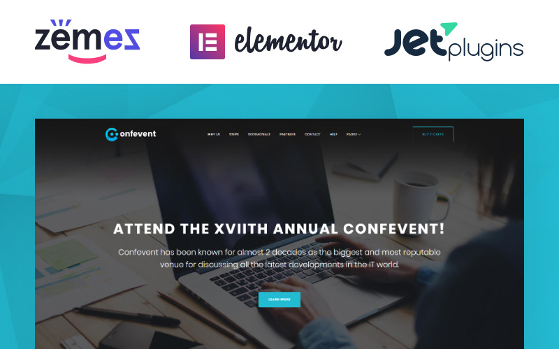 целевая страница событий wordpress тема