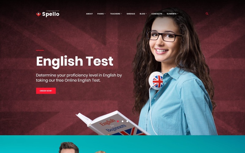 языковая школа wordpress тема