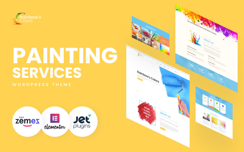 painting company отзывчивая тема wordpress